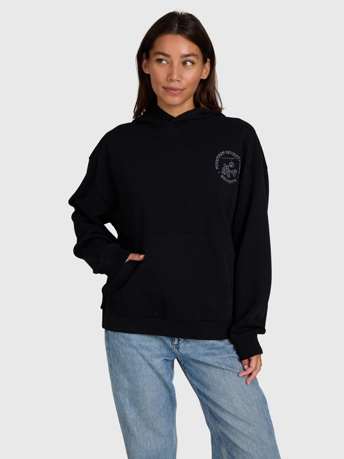 brunotti-sita-hoodie-damen-kapuzenpulli-schwarz-baumwolle image 1