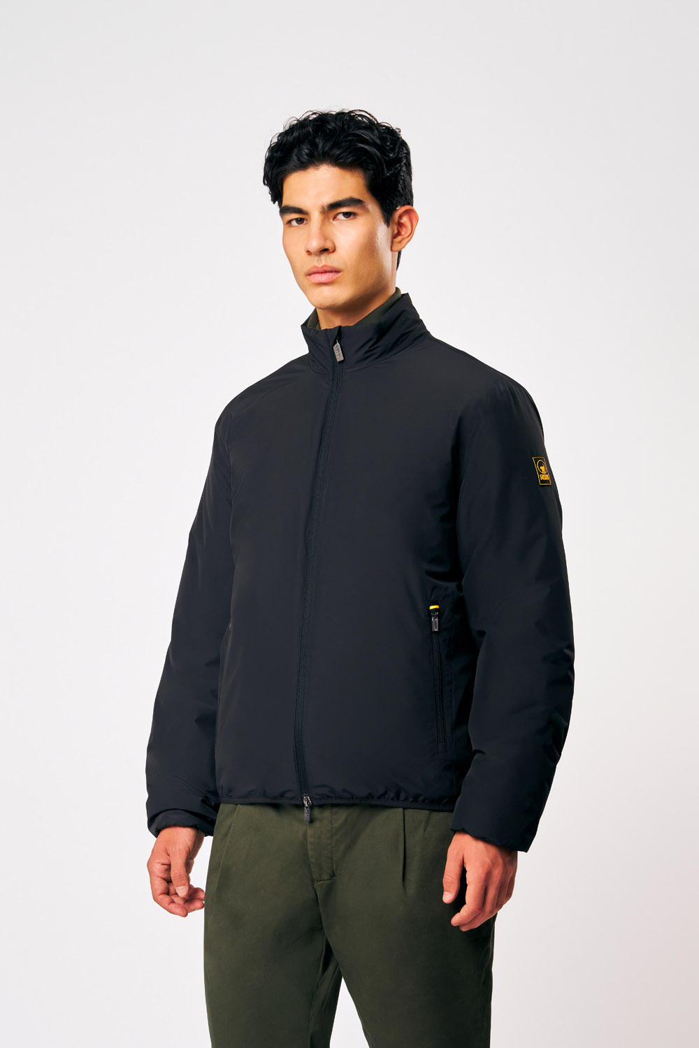 ciesse-outdoor-titano-bikerjacke-herren-schwarz-wattiert image 1