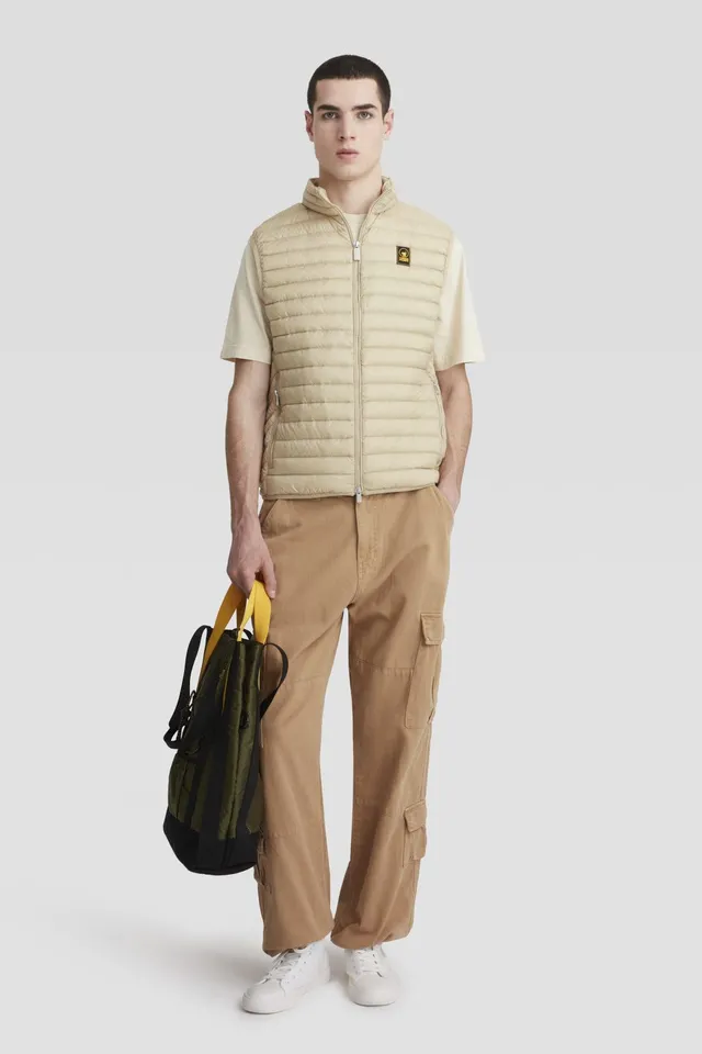 ciesse-outdoor-gilet-daunenweste-beige-echte-daunen-rmellos image 1
