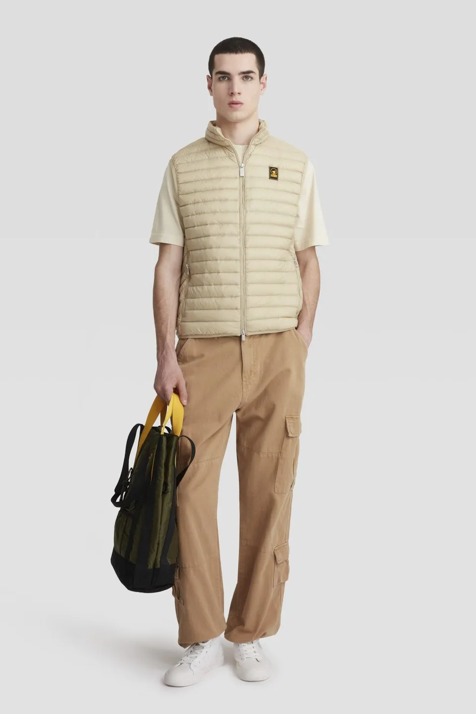 ciesse-outdoor-gilet-daunenweste-beige-echte-daunen-rmellos image 1