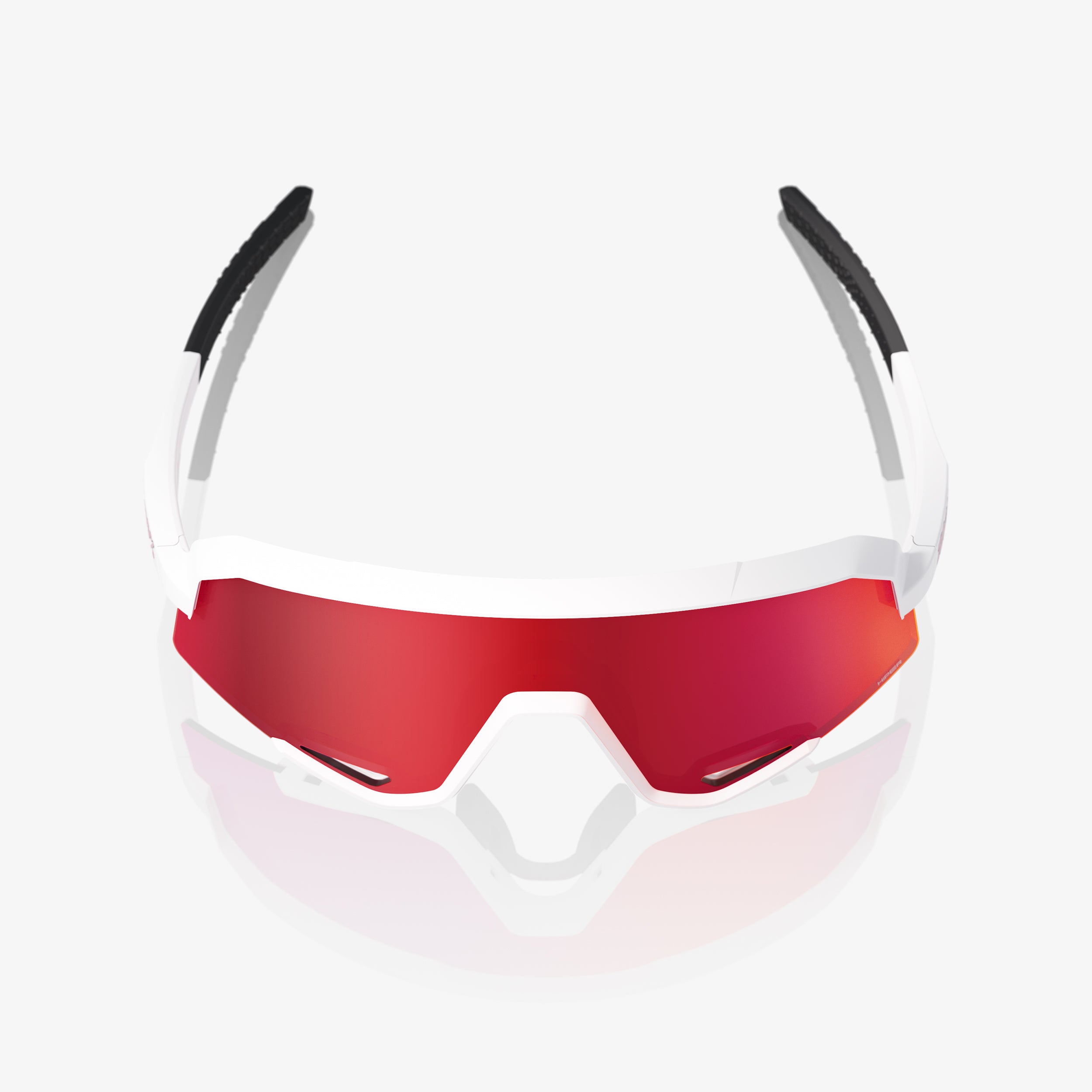 100-slendale-sonnenbrille-matte-white-hiper-red-mirror image 4