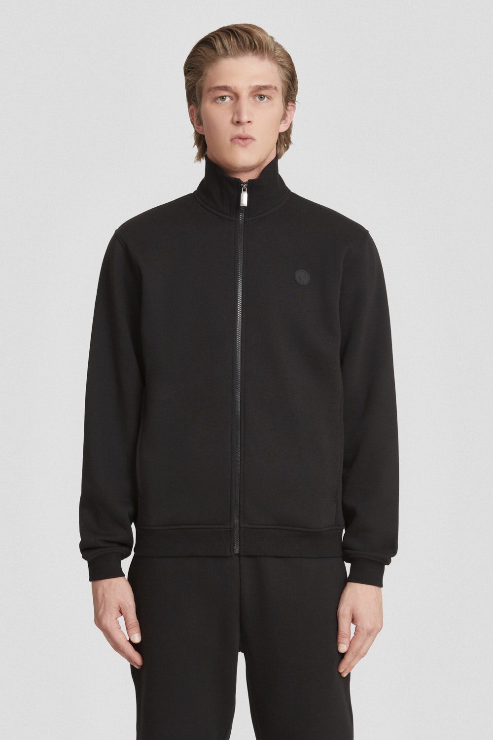 ciesse-outdoor-zip-hoodie-schwarz-baumwolle-unisex image 1