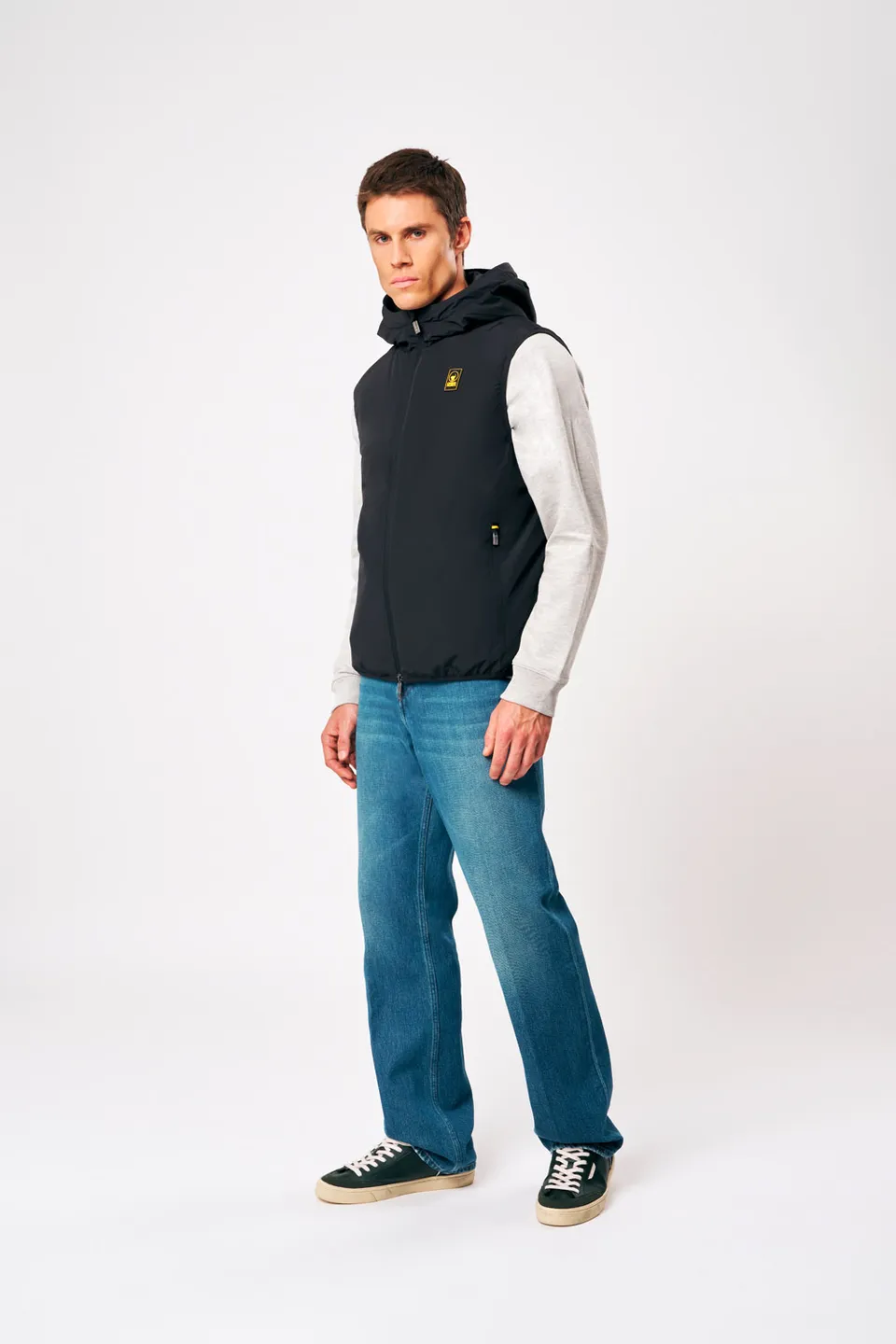 ciesse-outdoor-kenzen-weste-herren-schwarz-wattiert-kapuze image 1