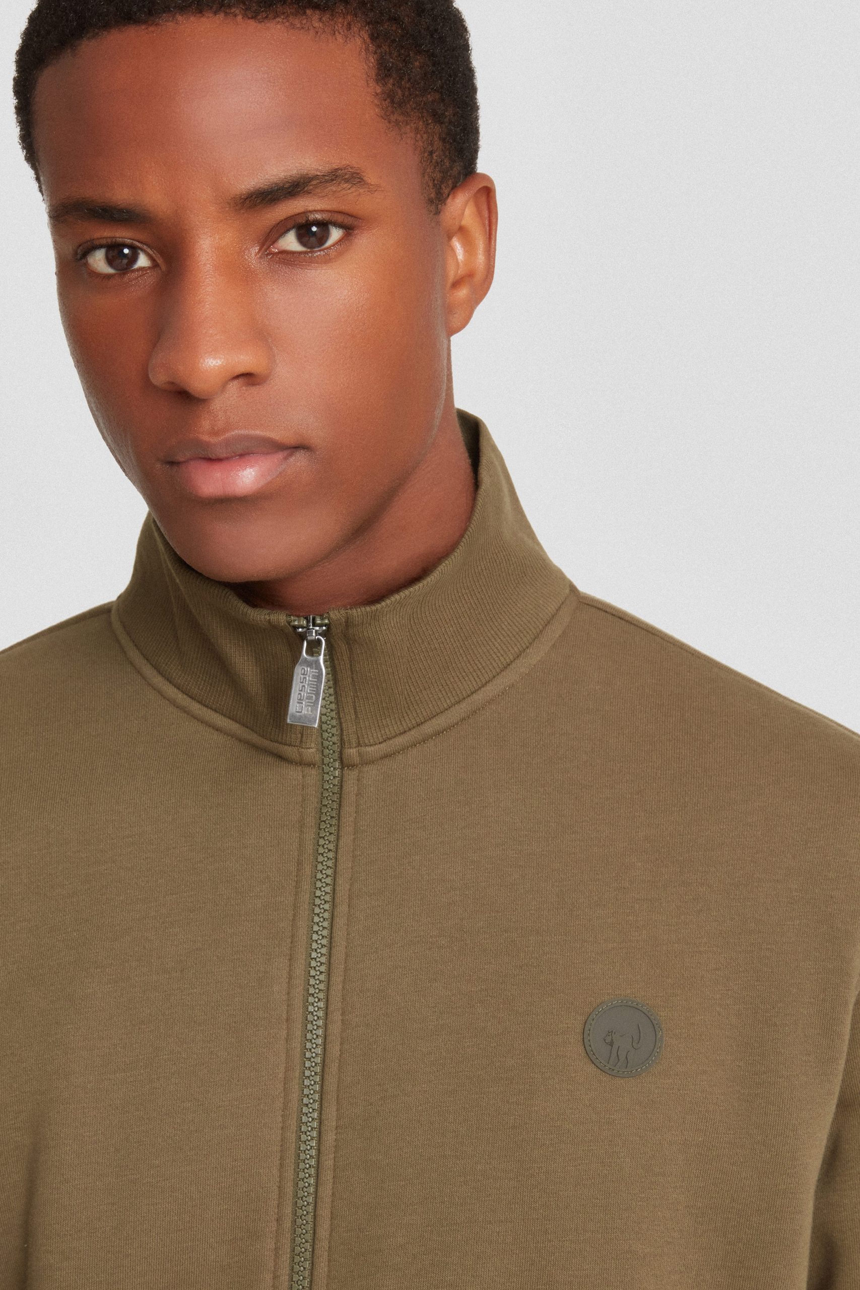 ciesse-felpe-sweatjacke-herren-gr-n-baumwolle-mit-zip image 3