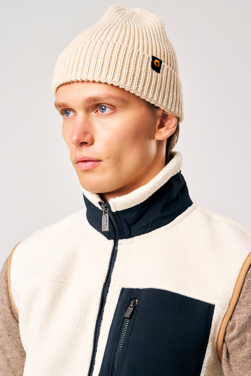 ciesse-kasem-m-tze-beige-unisex-strick-mit-umschlag image 4