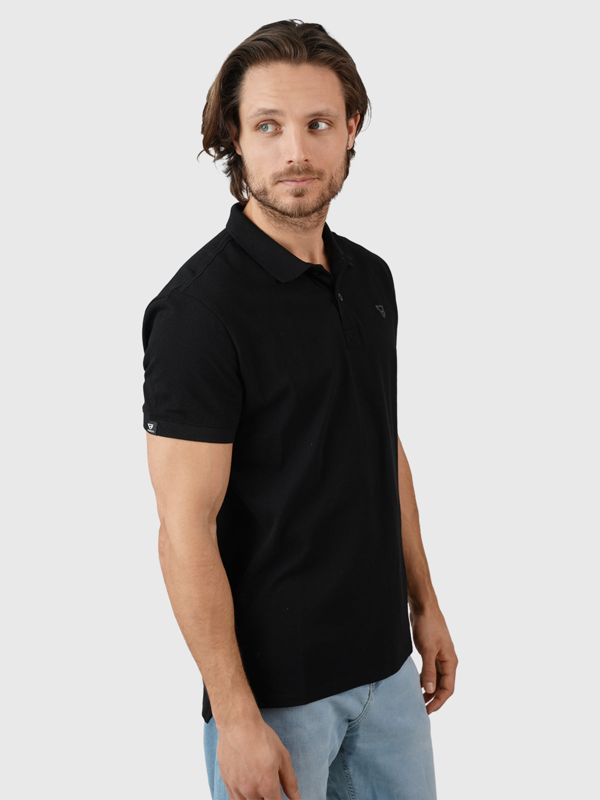 brunotti-frunot-ii-herren-polo-schwarz-baumwolle-pique image 3