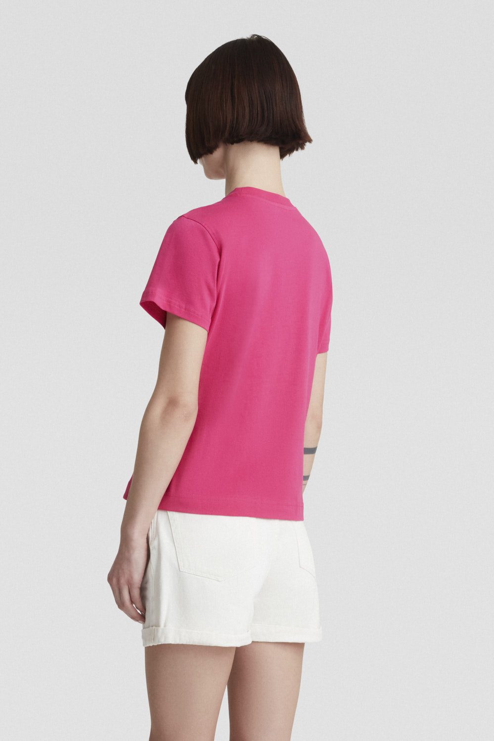 ciesse-t-shirt-fuchsia-rundhals-baumwolle-logo image 4