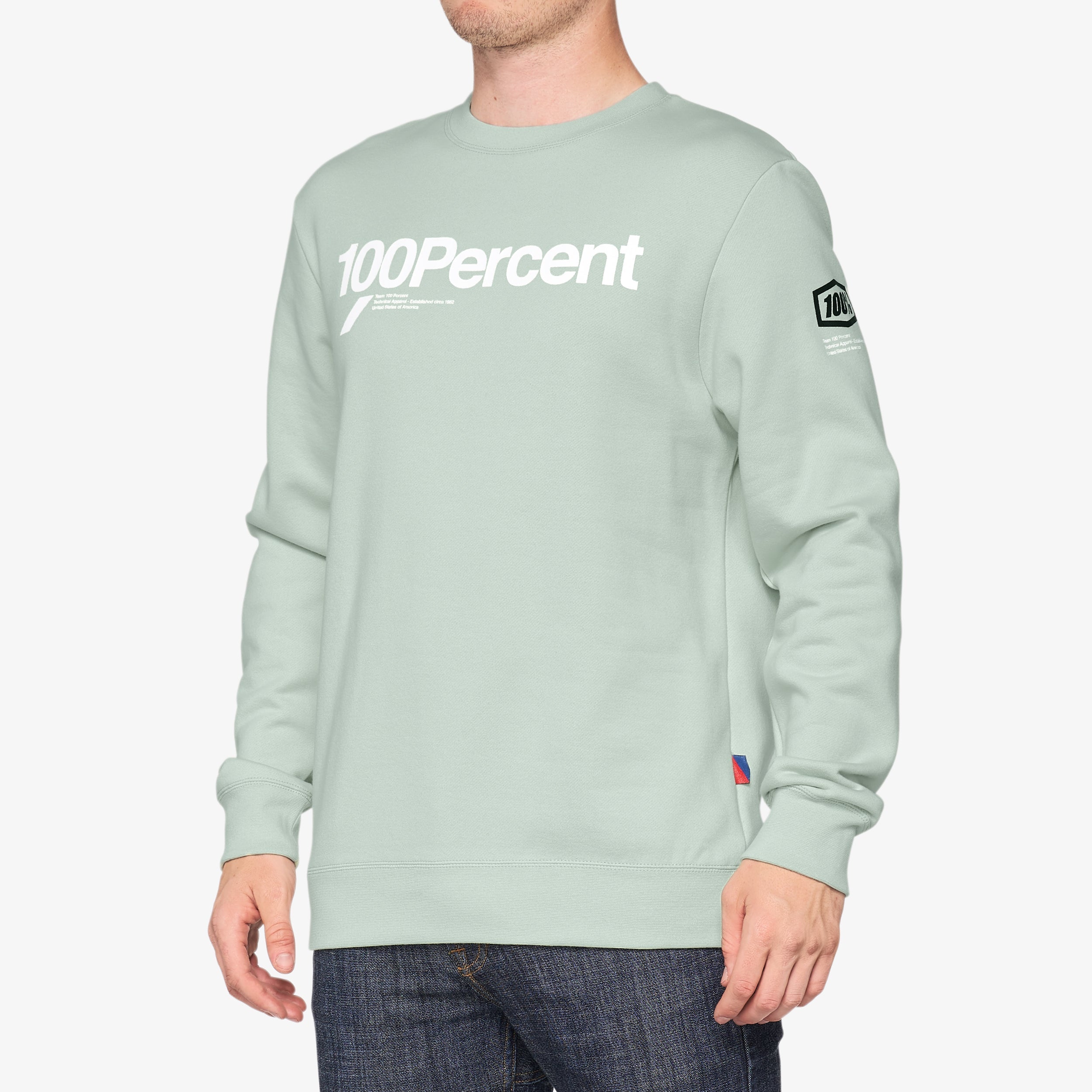 100-manifesto-sweatshirt-pale-aqua-crewneck image 1