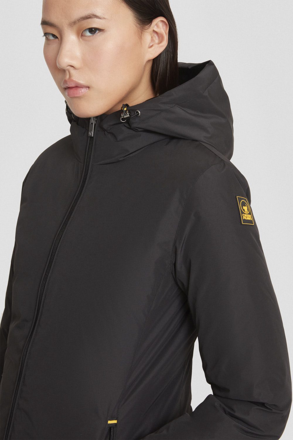 ciesse-piumini-daunenjacke-schwarz-reversibel-mit-kapuze image 3