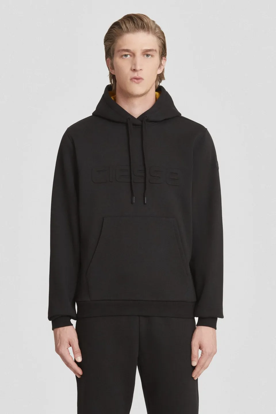 ciesse-outdoor-felpe-basic-hoodie-schwarz-baumwolle image 1