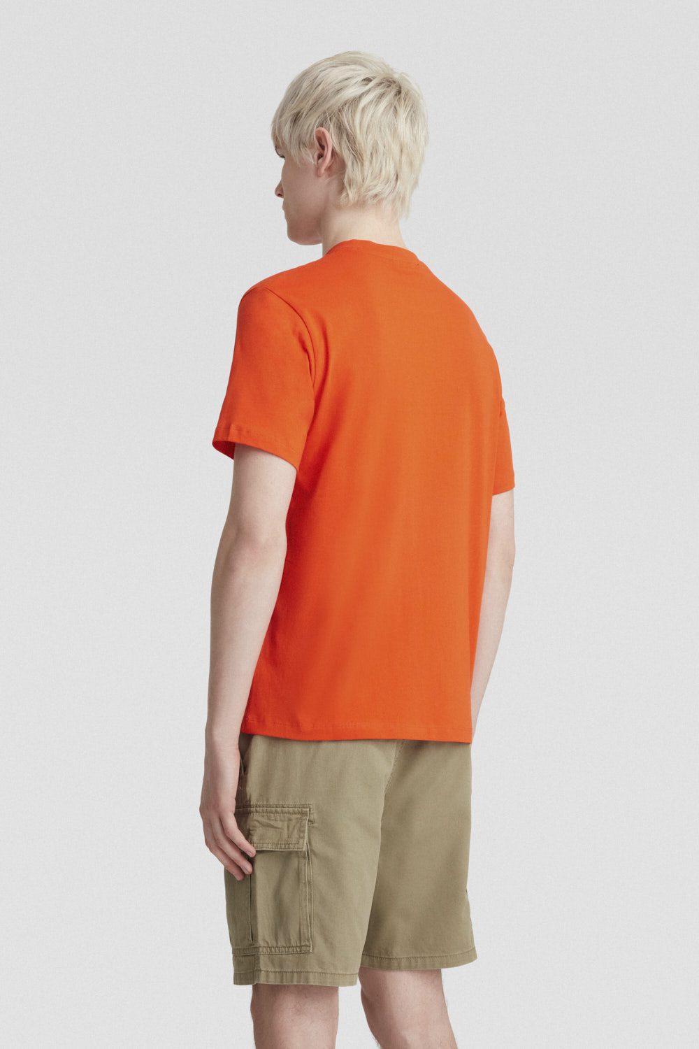 ciesse-t-shirt-rundhals-orange-baumwolle-regular-fit-kurzarm image 4