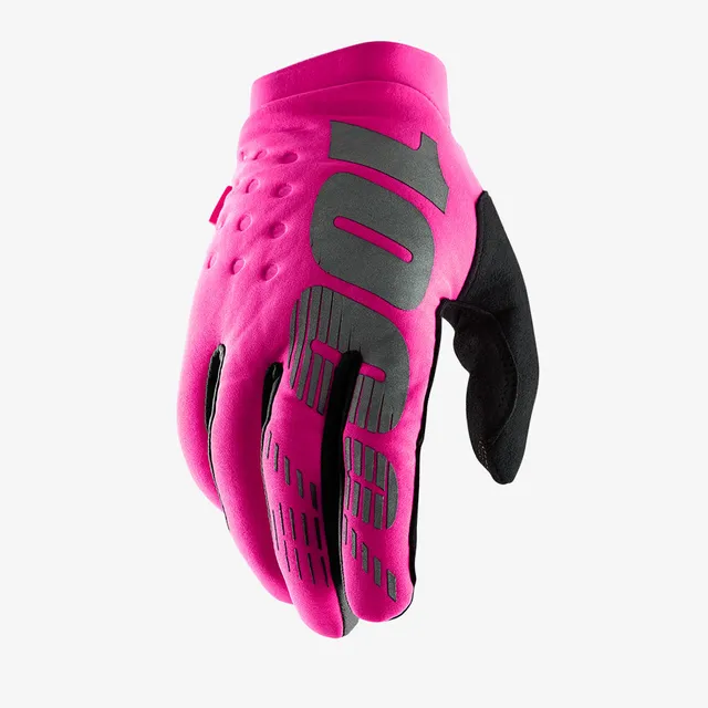 100-brisker-damen-handschuhe-neon-pink-fahrradhandschuhe image 1