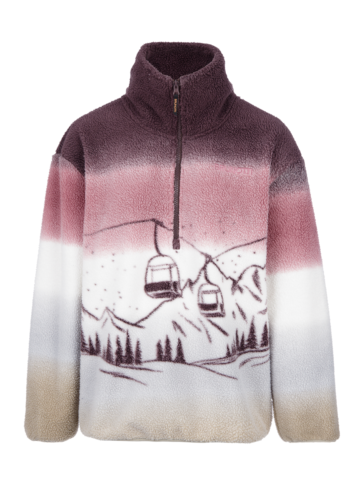brunotti-gonna-fleece-damen-raisin-locker-polyester image 7
