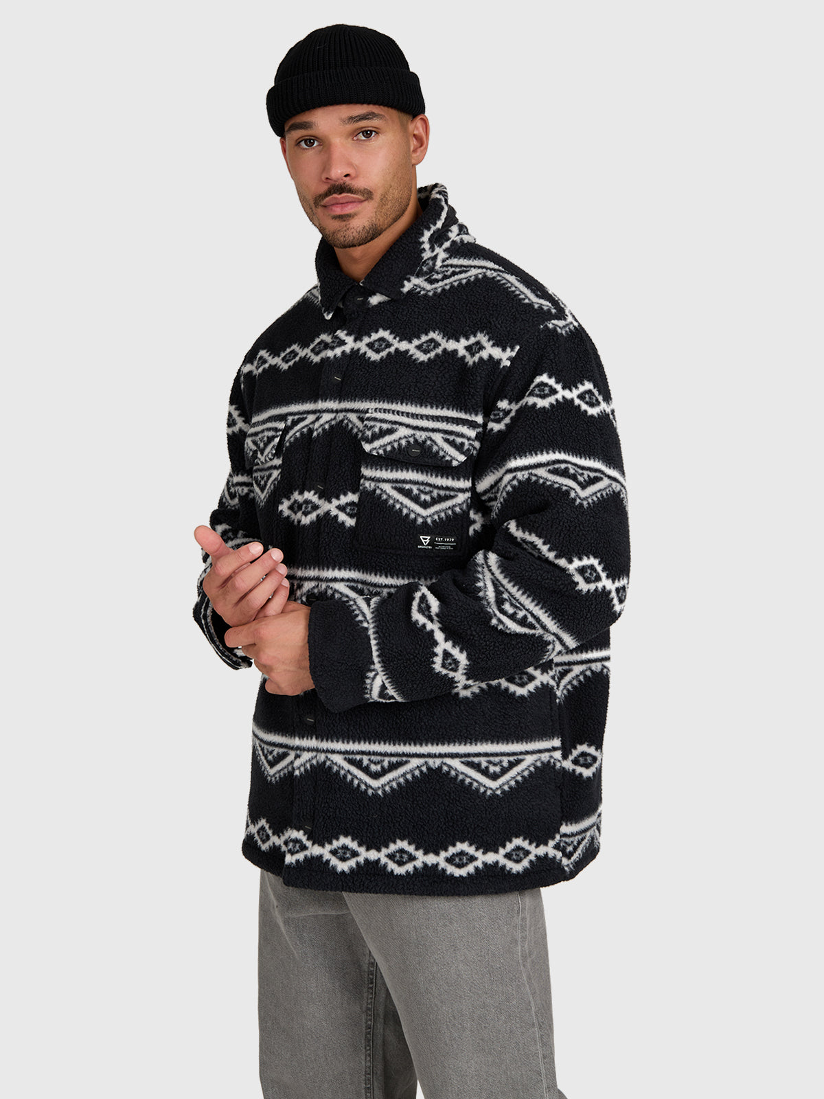 brunotti-kevionnet-herren-fleecejacke-schwarz-polyester image 4