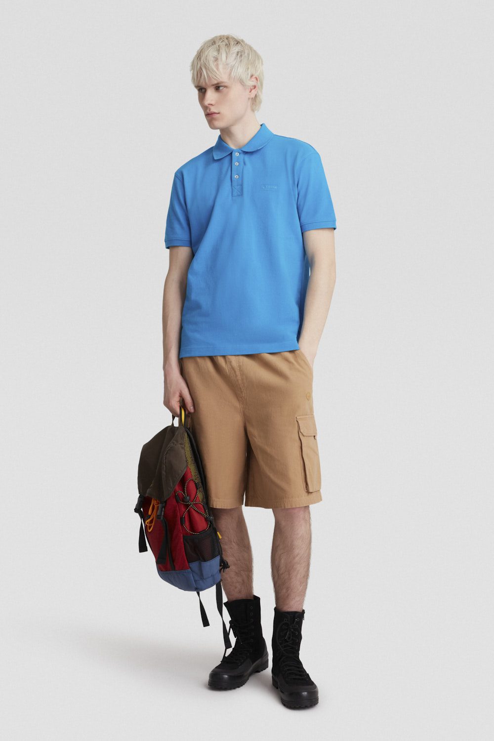 ciesse-outdoor-polo-jersey-stretch-blau-poloshirt-baumwolle image 2