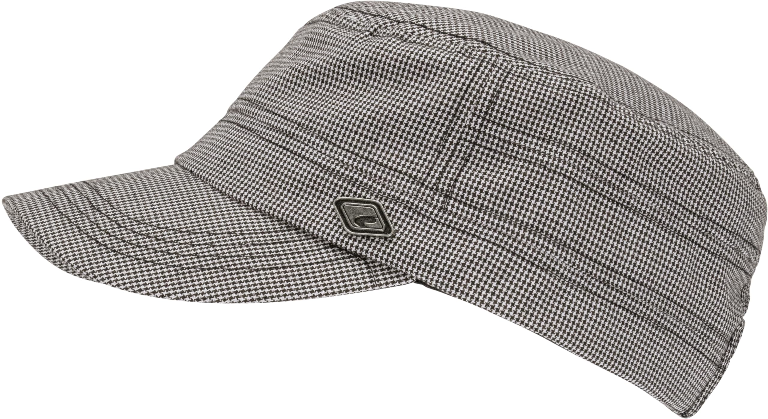 chillouts-heraklion-army-cap-grey-black-check-baumwolle image 6