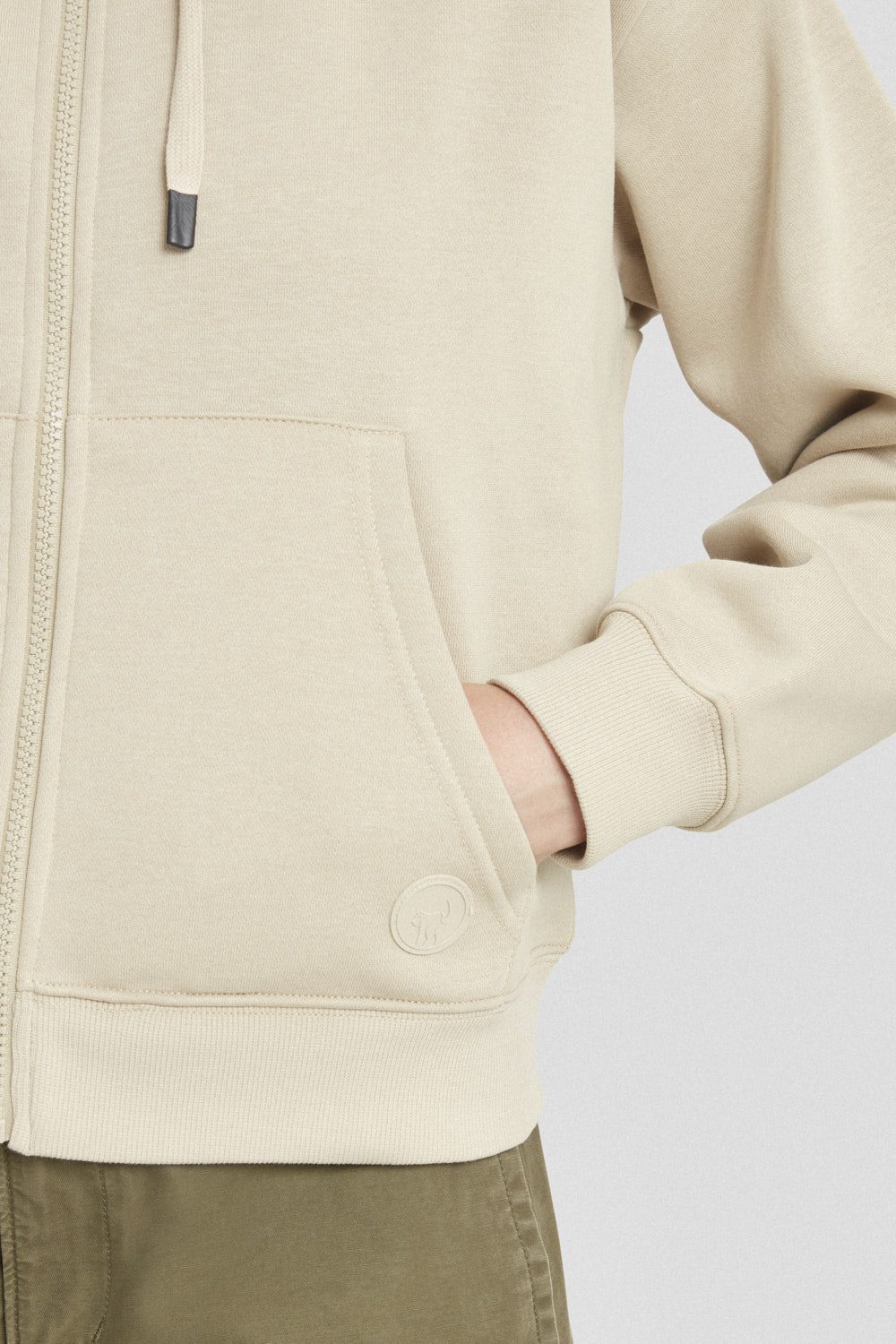 ciesse-outdoor-kapuzenjacke-beige-hoodie-baumwollmix image 3