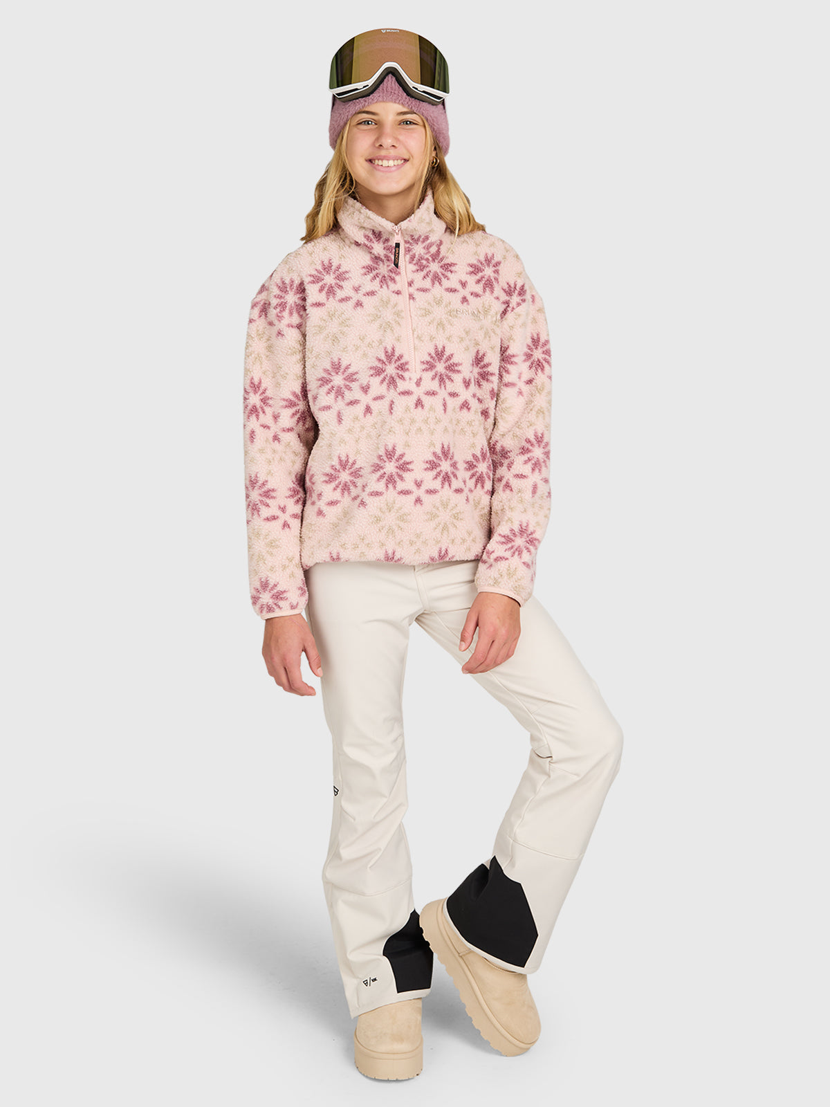 brunotti-rezany-print-girls-snow-fleece-m-dchen-sepia-rose-gr-152 image 6