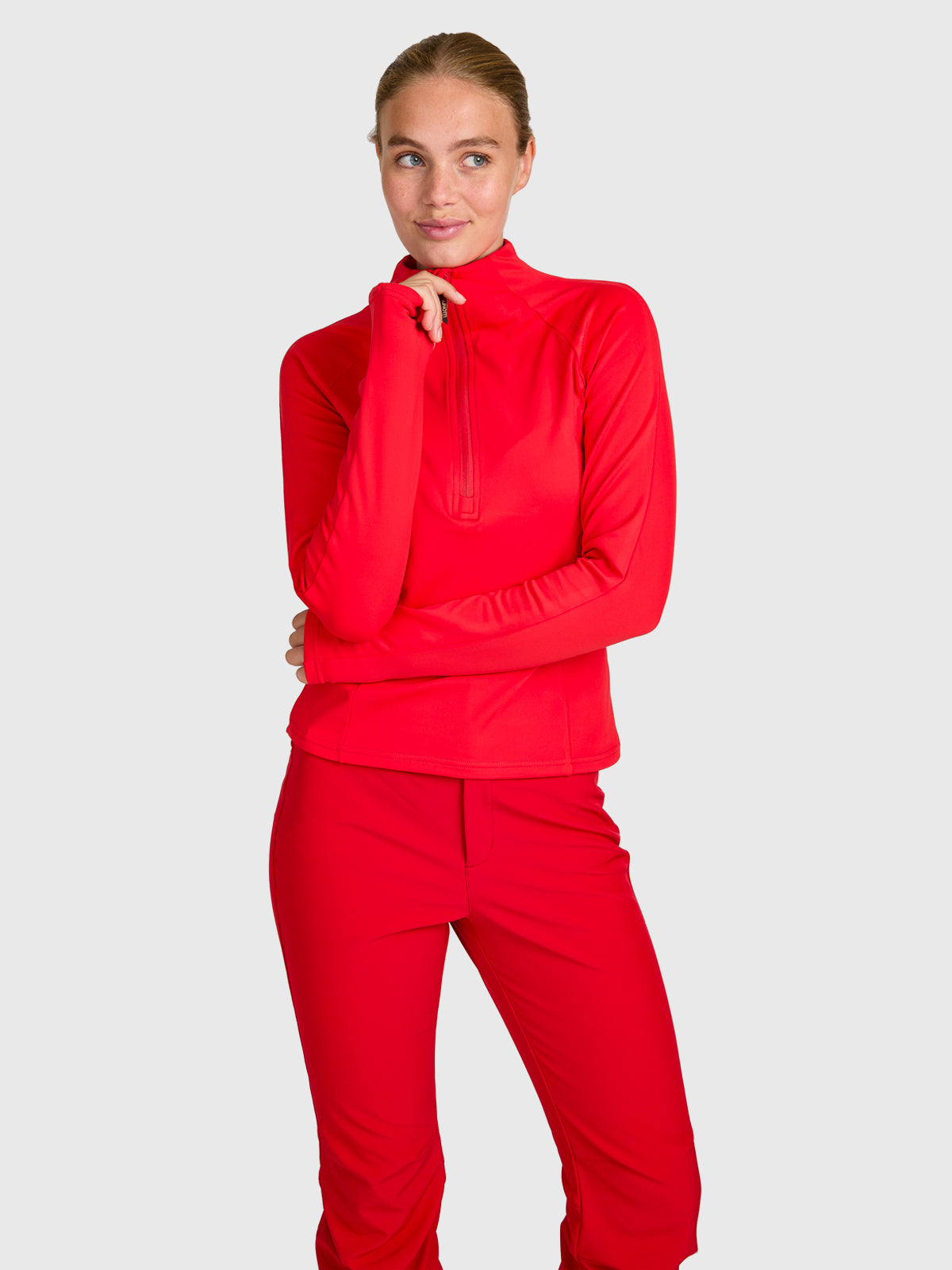 brunotti-sanna-damen-snow-fleece-true-red-slim-fit image 1
