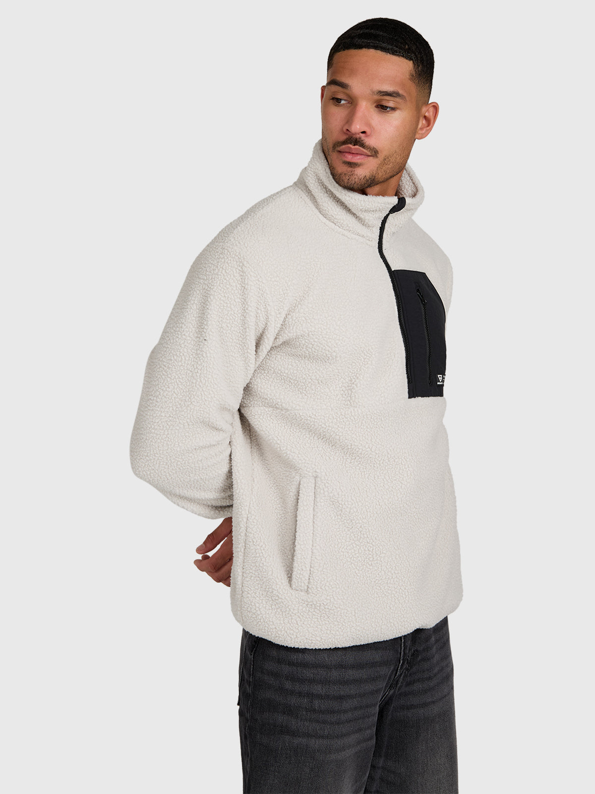 brunotti-kelstyn-herren-fleecejacke-soft-grey-lockerer-schnitt image 4