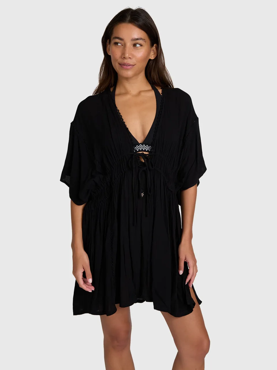 brunotti-tunessa-damen-tunika-schwarz-crinkle-stoff image 1