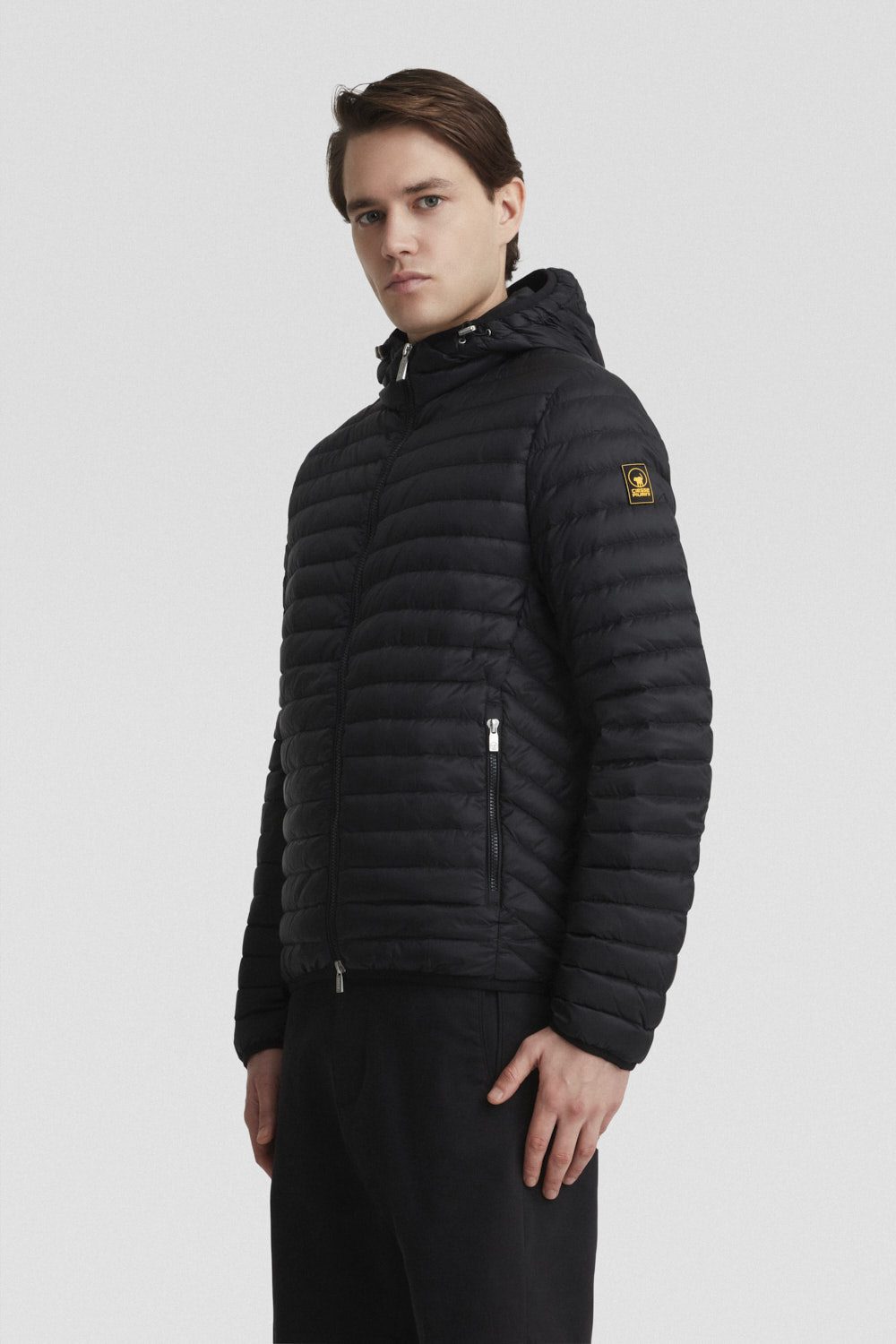 ciesse-outdoor-piumini-daunenjacke-schwarz-kapuze-matt-800-fp image 2