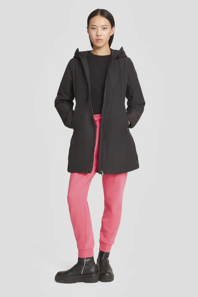 ciesse-outdoor-winterjacke-lang-schwarz-mit-kapuze-dwr image 1