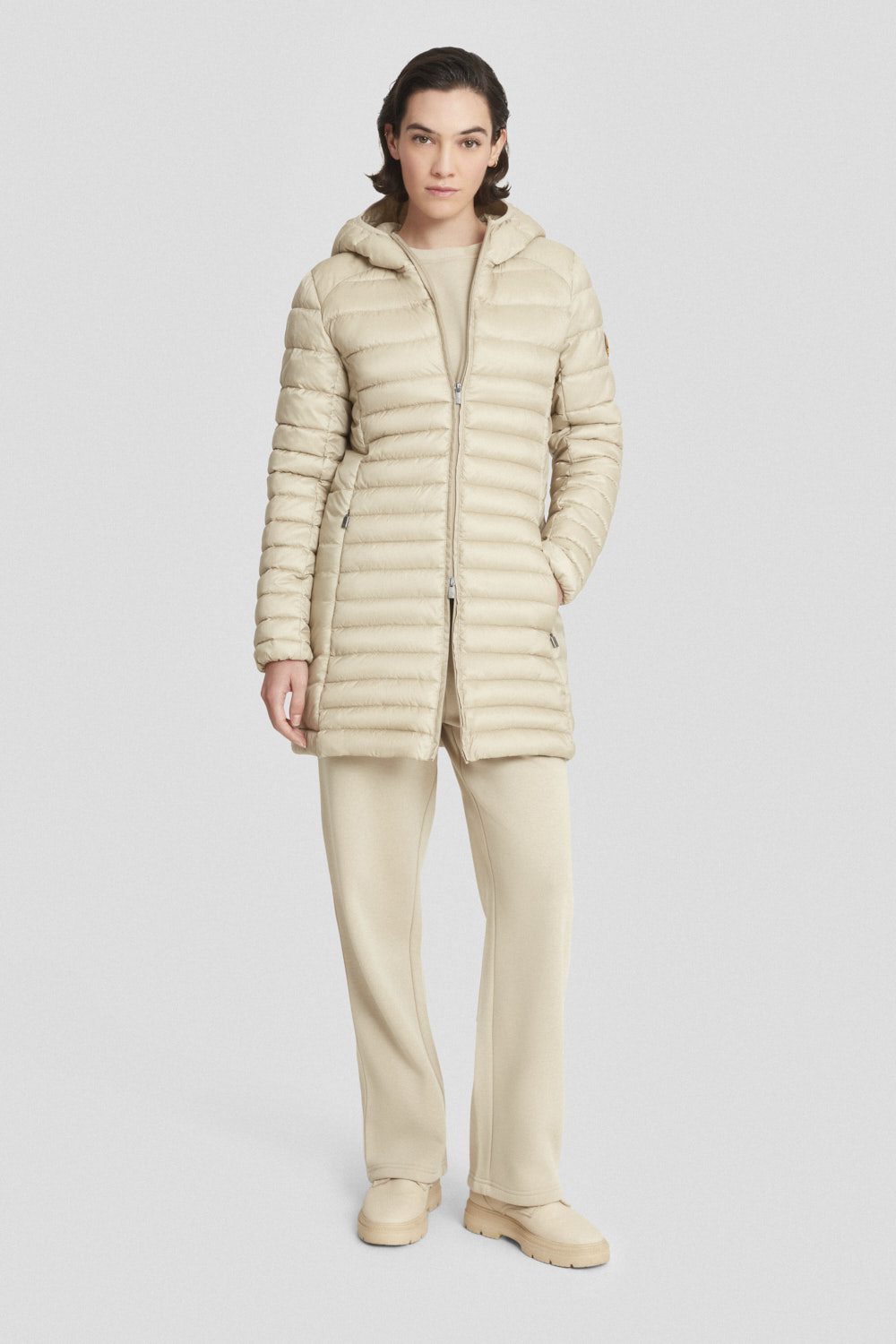 ciesse-outdoor-piumini-steppmantel-lang-beige-regular-fit image 1
