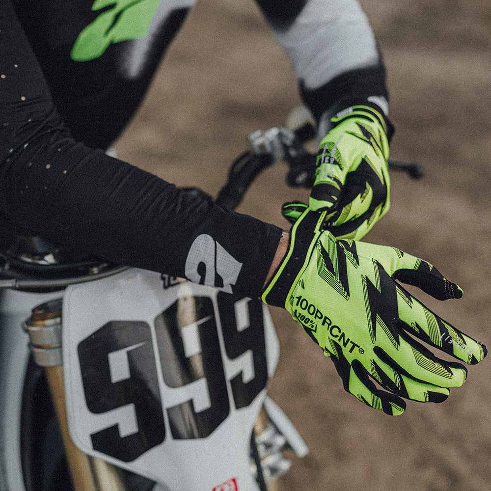 100percent-ridefit-handschuhe-fluo-yellow-black-perforiert image 4