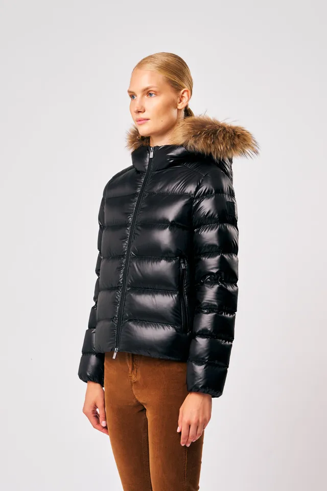 ciesse-lia-real-fur-winterjacke-damen-schwarz-pelz image 1