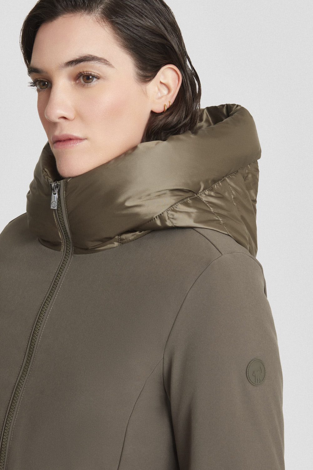 ciesse-outdoor-winterjacke-lang-gr-n-daunen-softshell image 3