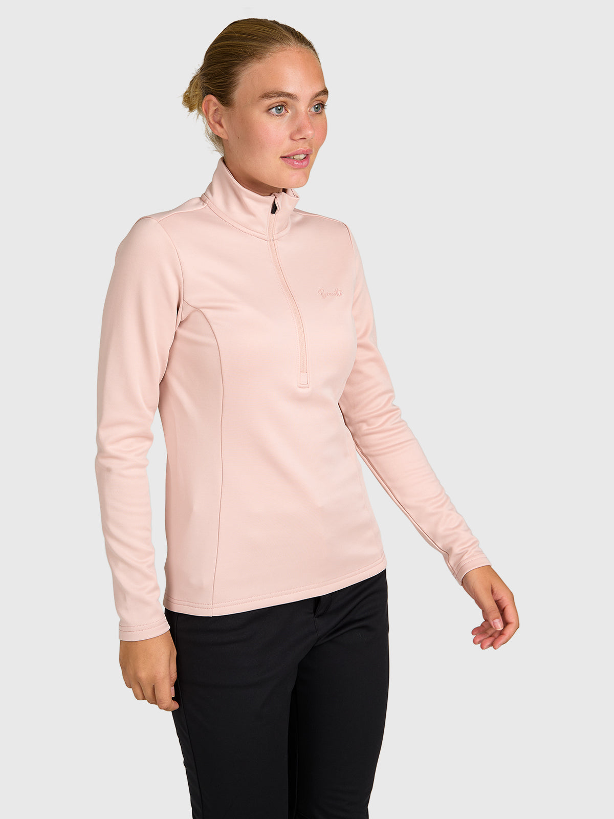 brunotti-heronne-damen-fleece-sepia-rose-half-zip image 4