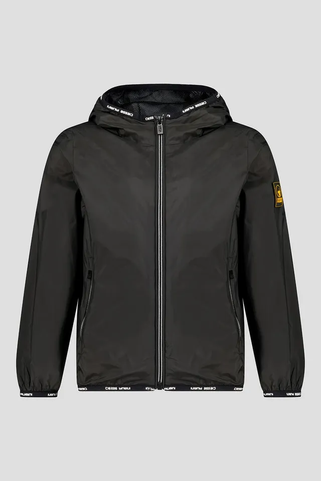 ciesse-windjacke-regenjacke-schwarz-unisex-kapuze image 1