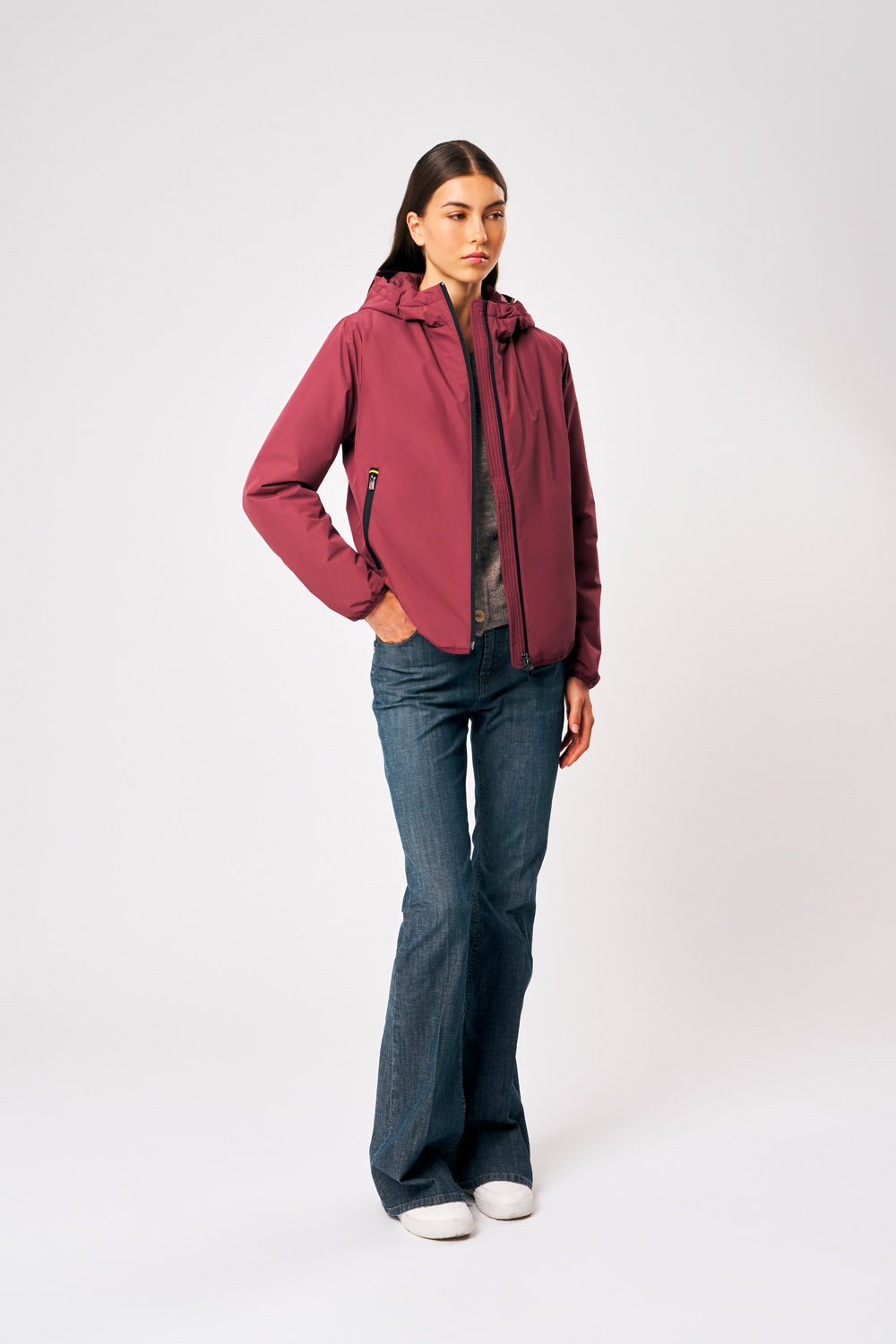 ciesse-outdoor-sofy-winterjacke-damen-bordeaux-kapuze image 1