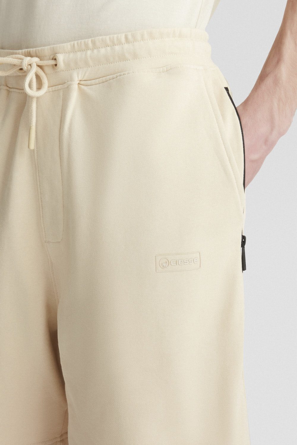 ciesse-outdoor-pantaloni-shorts-beige-baumwolle-kordelzug image 3