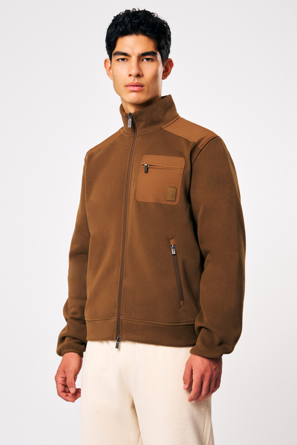 ciesse-outdoor-ziad-sweatjacke-herren-braun-full-zip image 1
