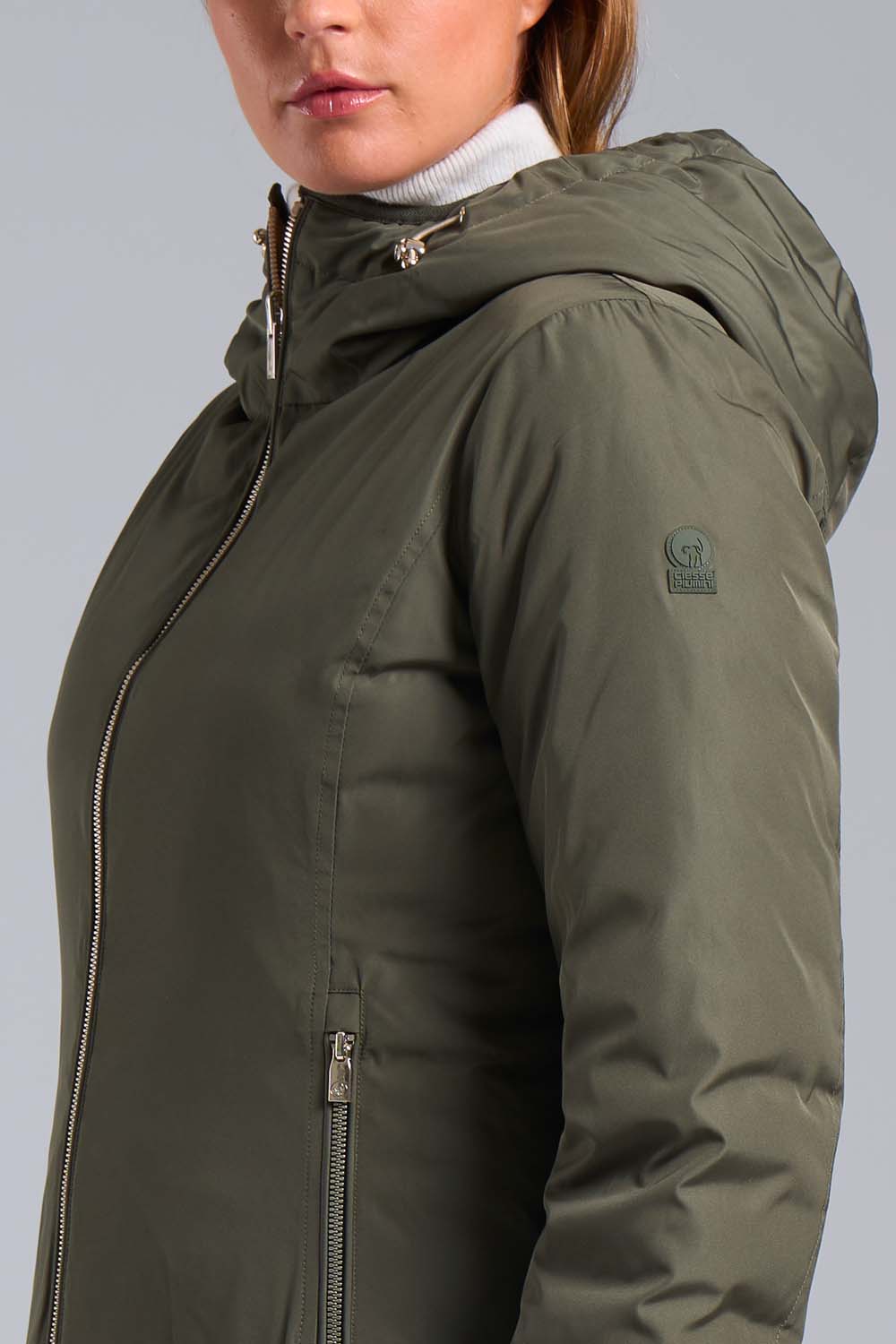 ciesse-outdoor-kalie-daunenjacke-oliv-reversibel-800-fp-damen image 4