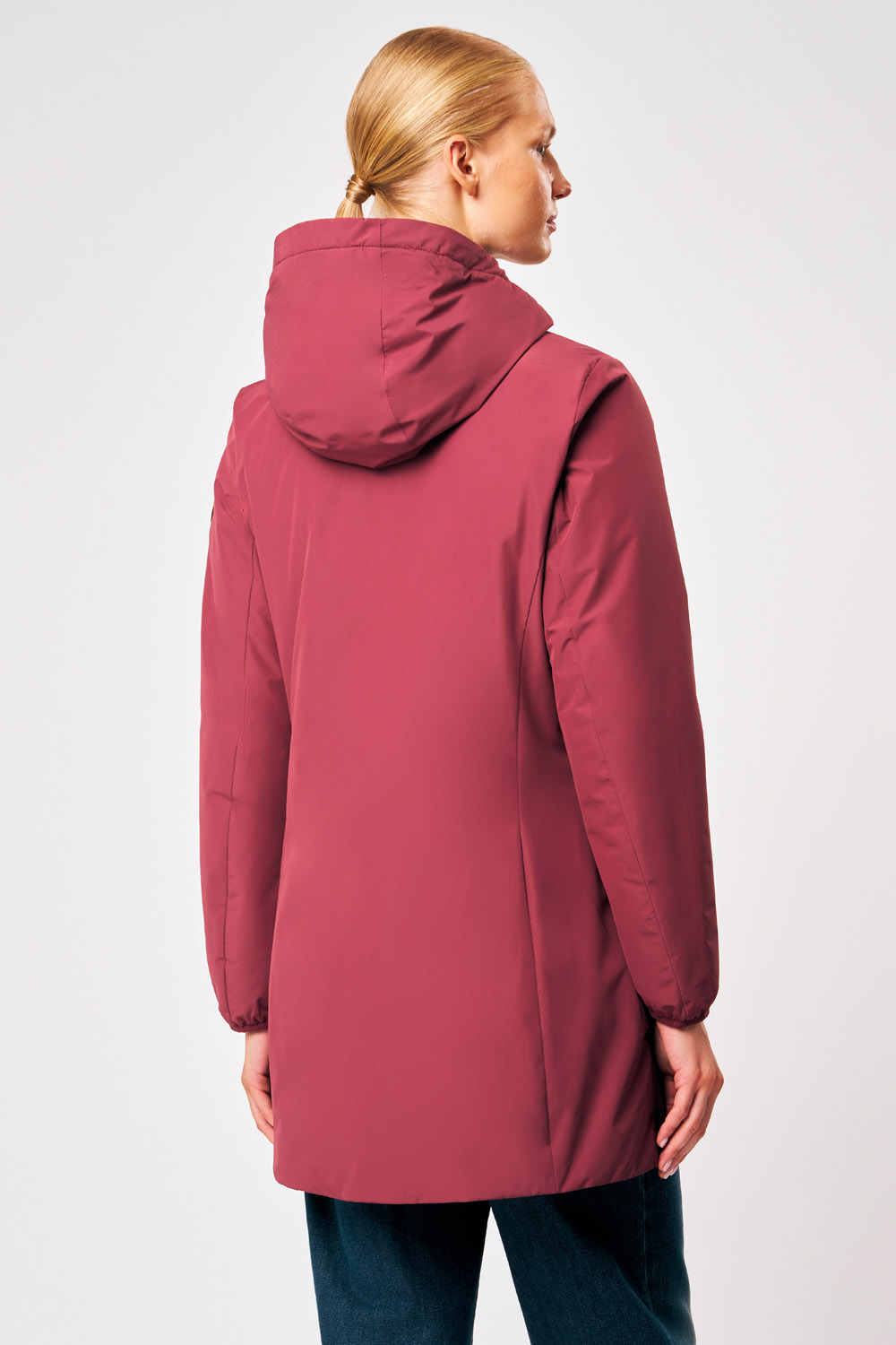 ciesse-outdoor-matilda-damenjacke-bordeaux-lange-kapuze image 5
