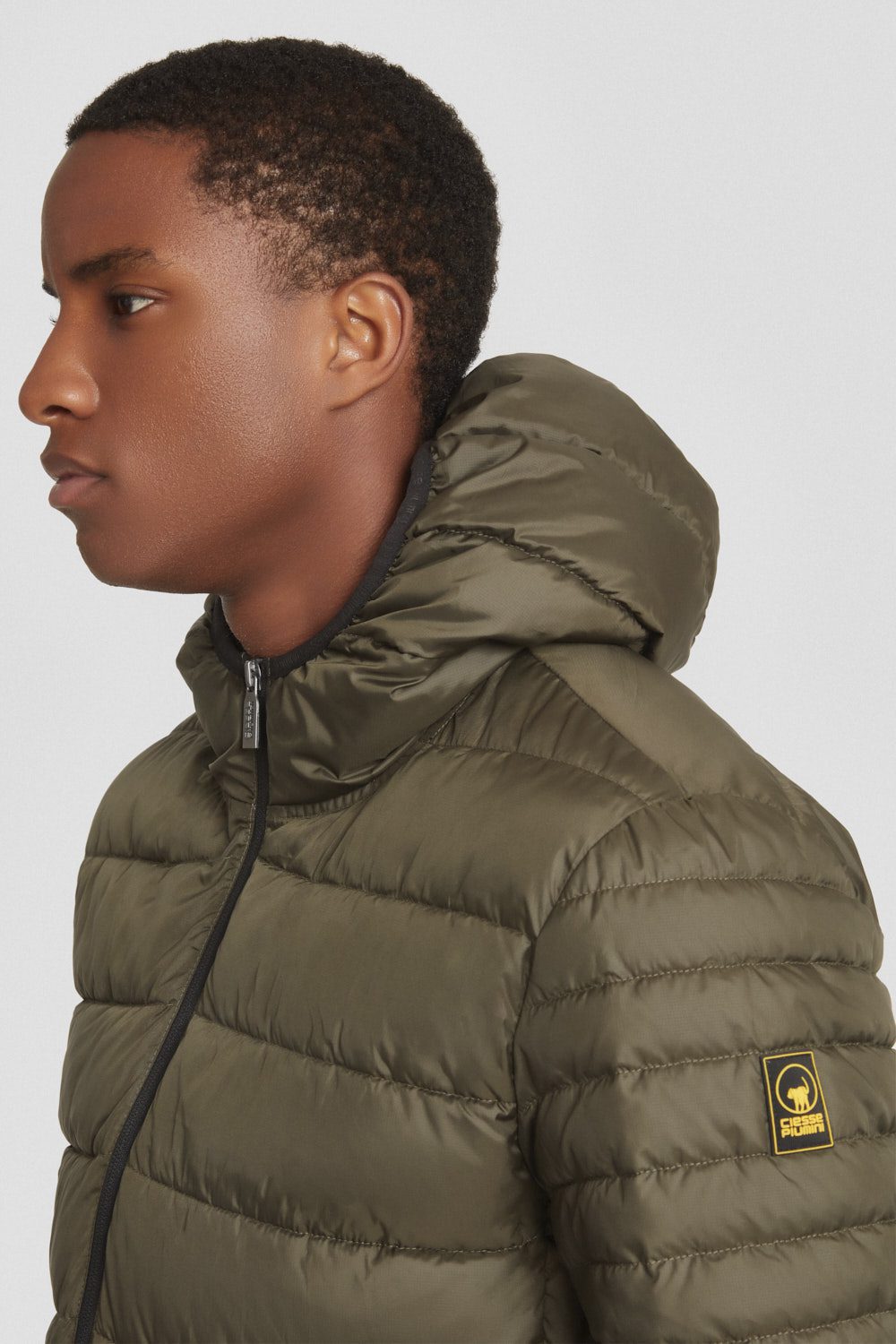 ciesse-piumini-steppjacke-gr-n-military-mit-kapuze image 3