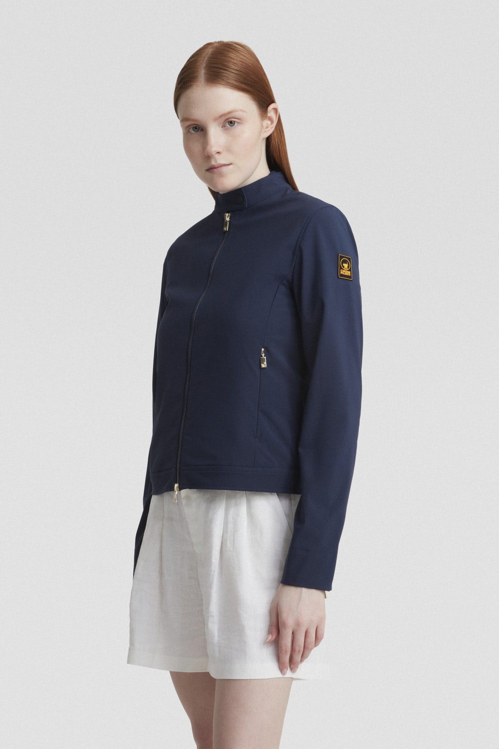 ciesse-outdoor-biker-softshelljacke-blau-full-zip-slim-fit image 2