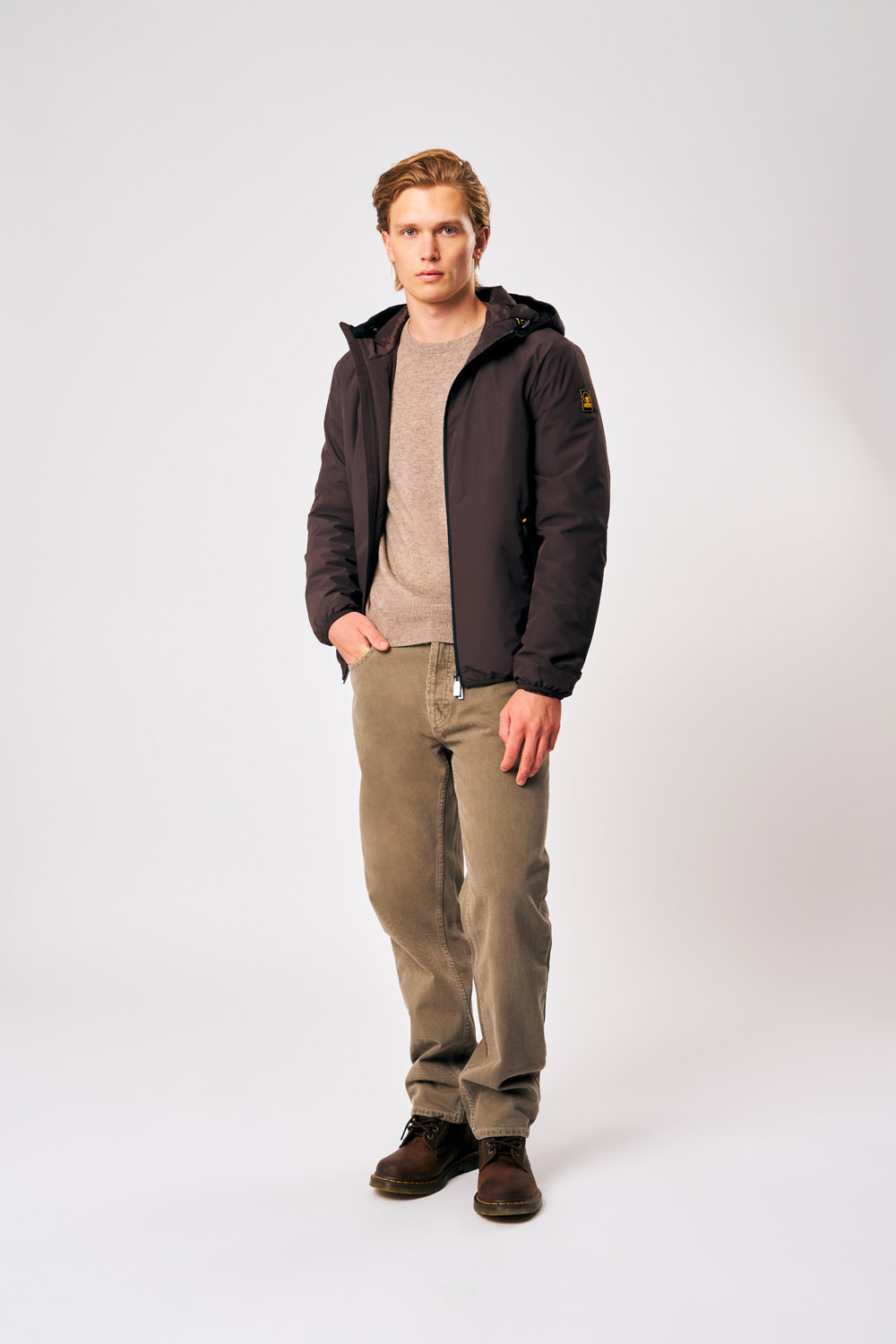 ciesse-outdoor-peter-winterjacke-braun-kapuze-herren-dwr image 2