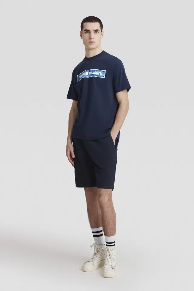 ciesse-outdoor-t-shirt-blau-baumwolle-rundhals-print image 1