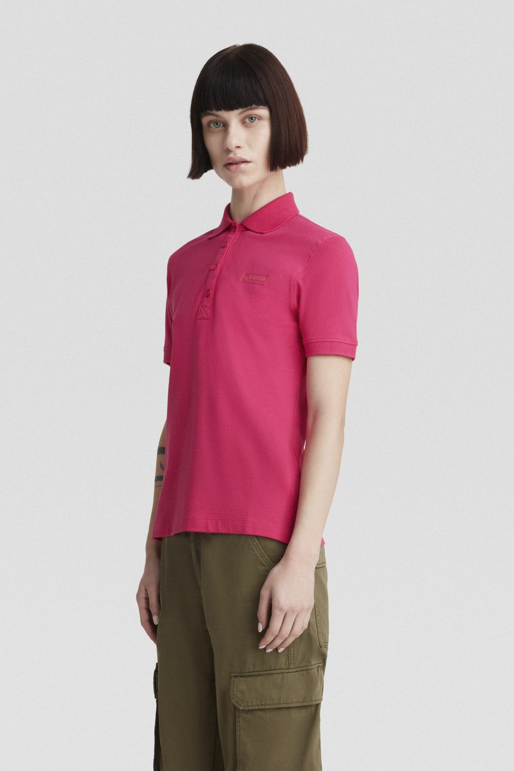 ciesse-outdoor-polo-fuchsia-stretch-slim-fit-baumwolle image 2