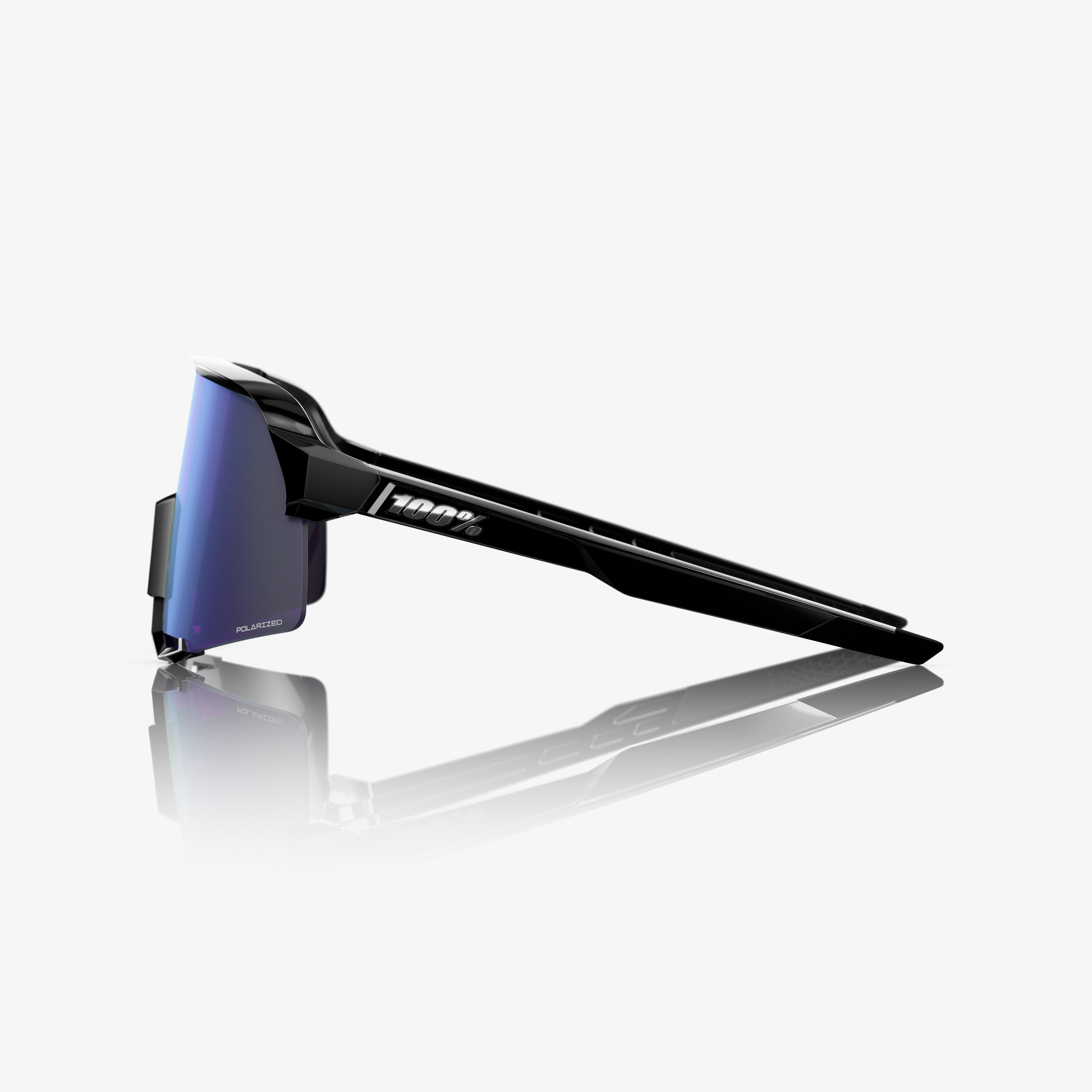 100-s3-polished-black-sonnenbrille-lavender-mirror-polarisiert image 3
