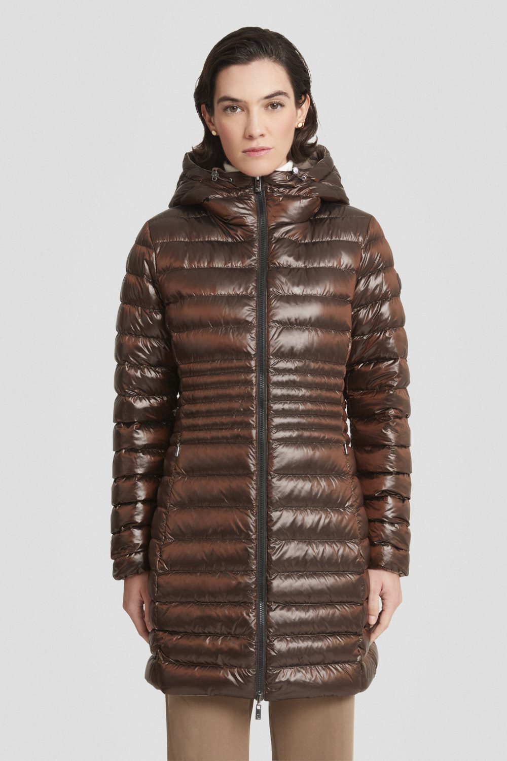 ciesse-outdoor-daunenjacke-braun-reversibel-lang-800-fill image 2
