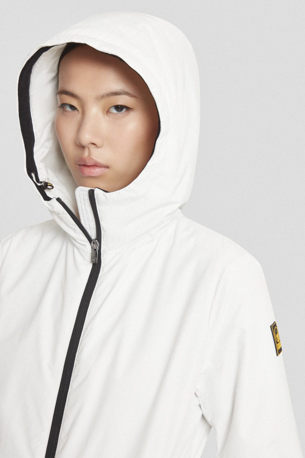 ciesse-outdoor-winterjacke-lang-wei-kapuze-wattiert-dwr image 3