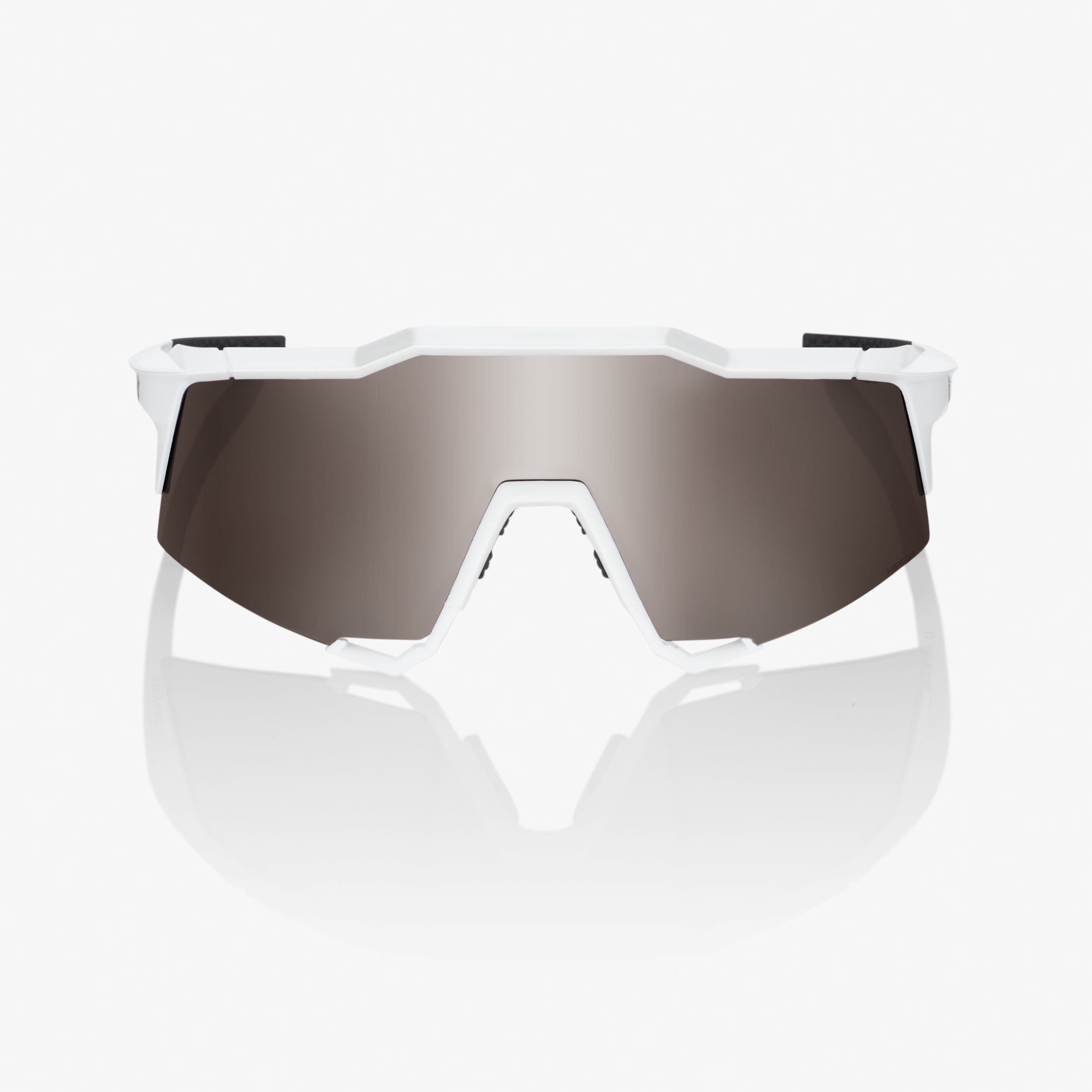 100percent-speedcraft-matte-white-sportbrille-hiper-silver-mirror image 2