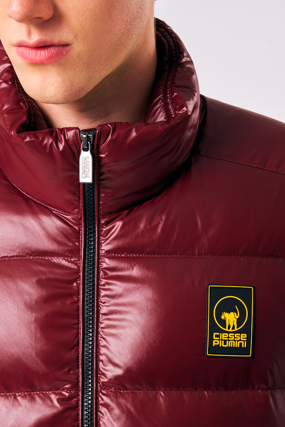 ciesse-omar-herren-daunenjacke-bordeaux-echte-daunen image 4