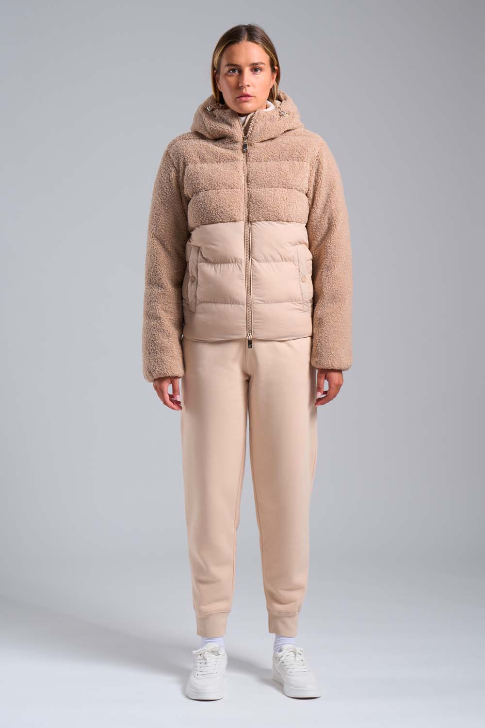 ciesse-outdoor-bonilla-hybridjacke-grau-teddy-mit-kapuze image 2