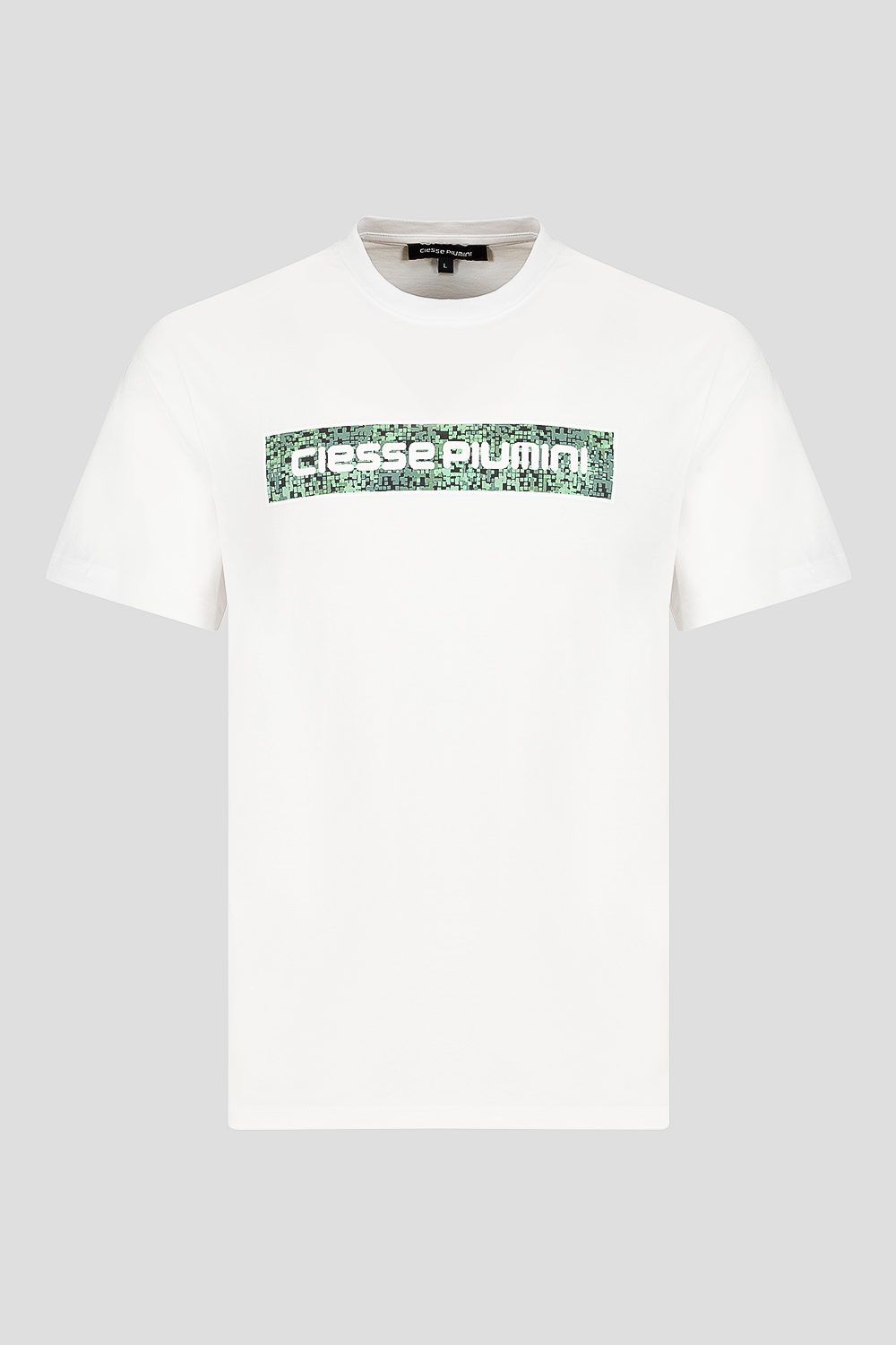 ciesse-t-shirt-rundhals-wei-baumwolle-mit-print image 3
